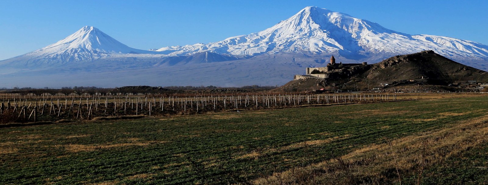 Chor Virap Kloster mit dem Berg Ararat